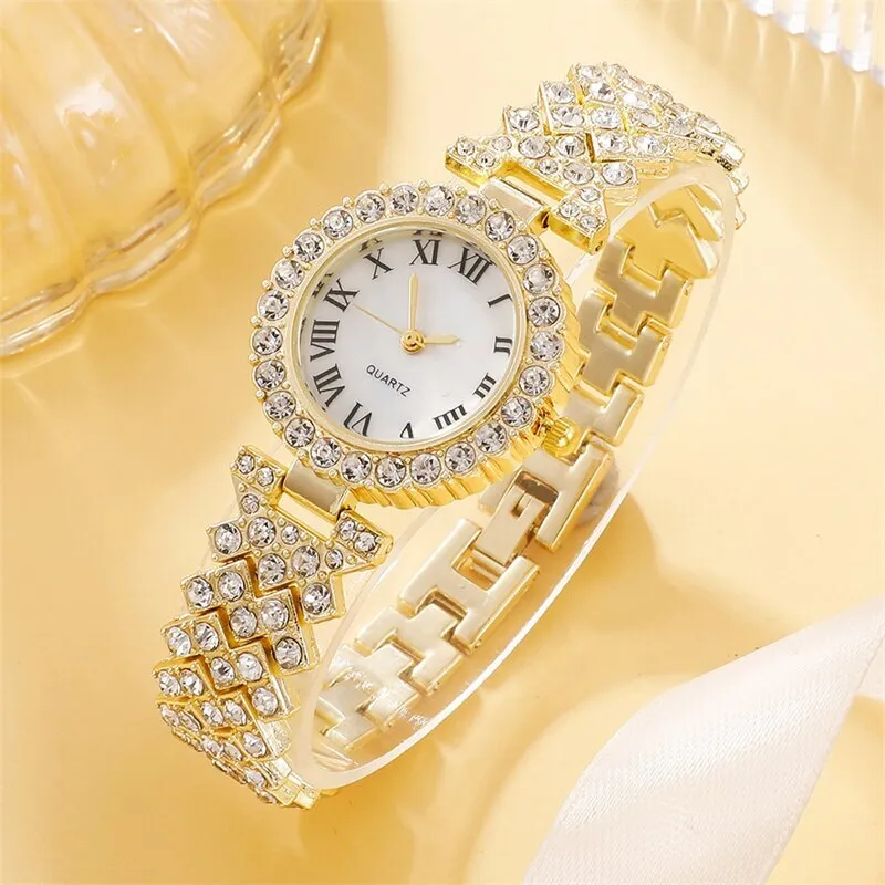 Luxury Rhinestone Women's Watch Set