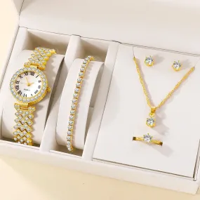 Luxury Rhinestone Women's Watch Set