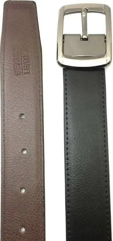 Men Artificial Leather Belt ( Size : 48) (Black)