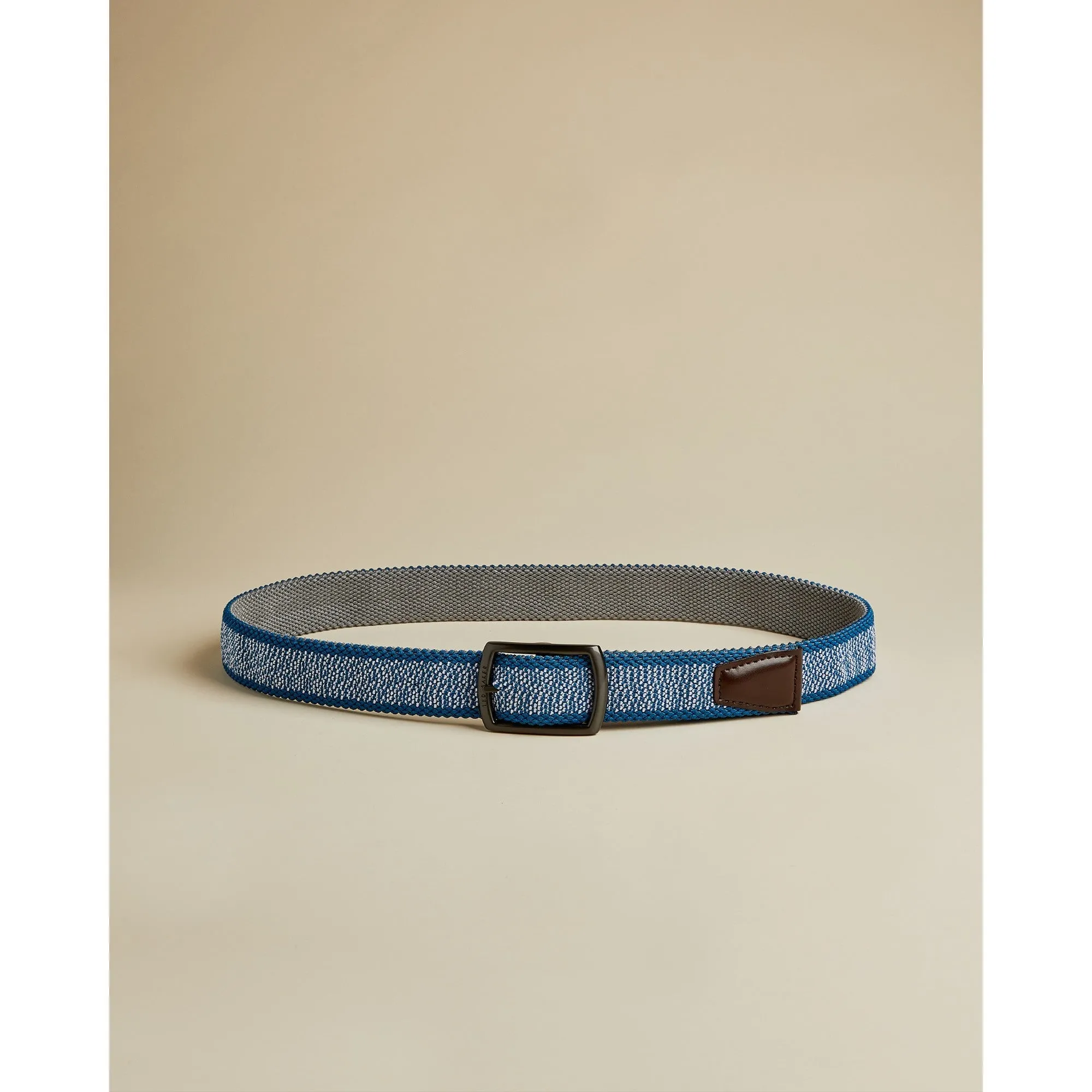 Men Mxz-Kiggle-Marled Elastic Reversible Belt - Blue