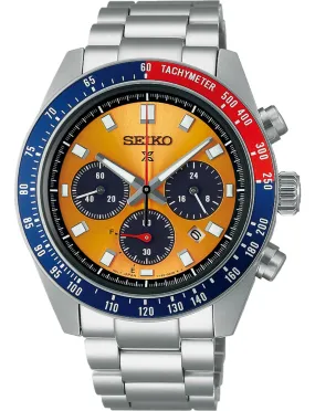 Men's Seiko Watch Orange Dial SSC947
