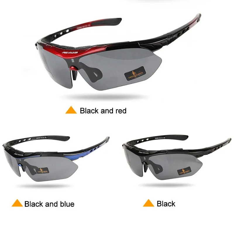 Men's Tactical Polarized Sunglasses: Bulletproof, Myopia-Friendly for Fishing, Camping, Hiking, Cycling