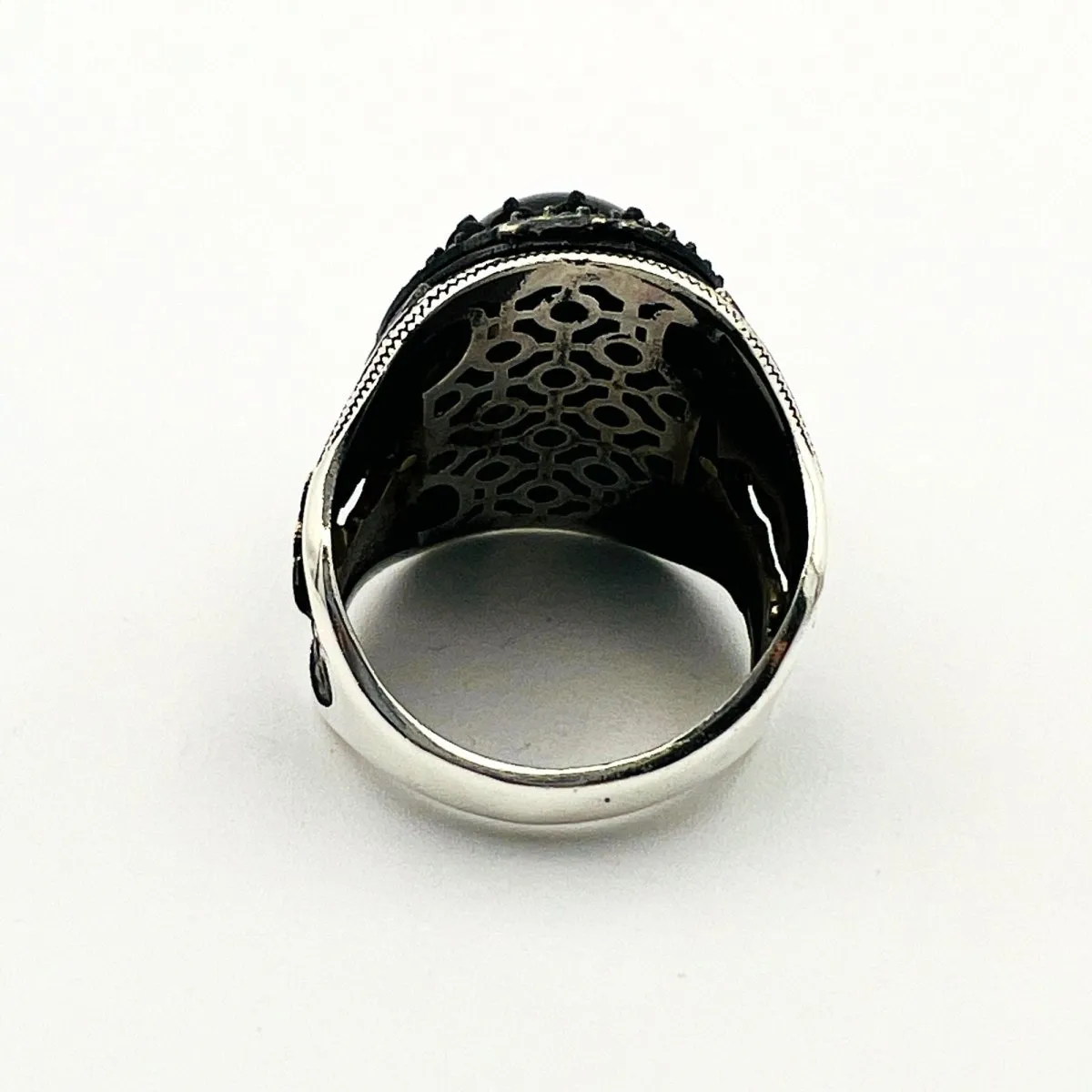 Men's Vintage Onyx Stone Ring
