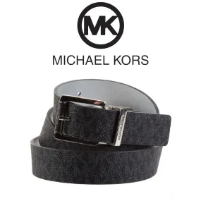 Michael Kors Women's 551508 MK Mignature Twist Buckle Reversible Belt