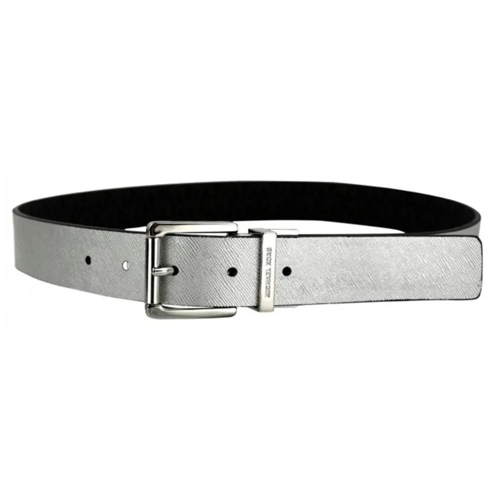 Michael Kors Women's 551508 MK Mignature Twist Buckle Reversible Belt