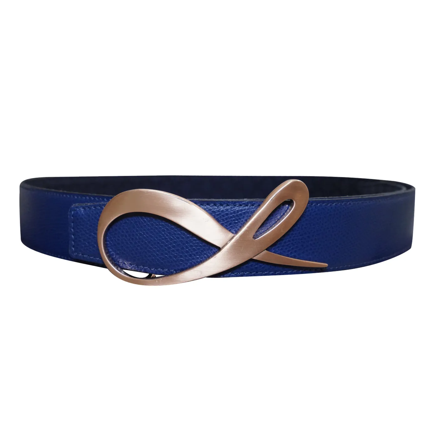 Midnight Marino Logo Rose Gold Reversible Belt
