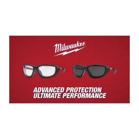 Milwaukee® 48-73-2045 Safety Glasses, Unisex, M, Polarized Lens, Anti-Fog, Anti-Scratch Lens, Black Frame