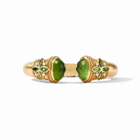 Monaco Cuff Gold Iridescent Jade Green