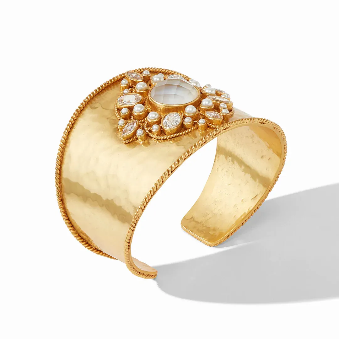 Monaco Statement Cuff Iridescent Clear Crystal