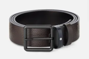 Montblanc-BROWN/BLACK 35 MM REVERSIBLE LEATHER BELT 131187