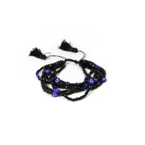 Multi Strand Beaded Evil Eye Bracelet