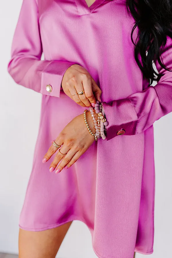 New To The Scene Bracelet Set In Blush