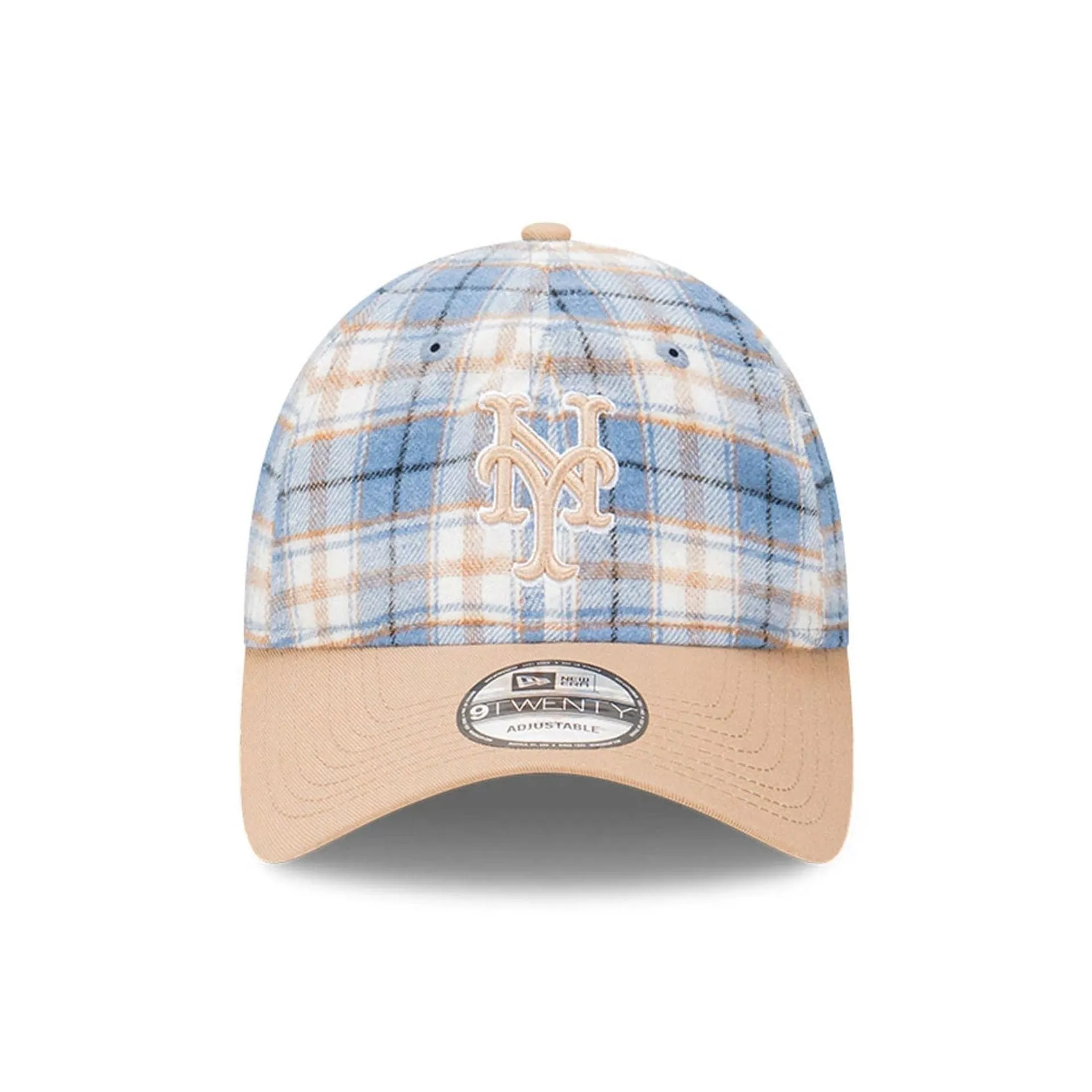 New York Mets Plaid 2Tone Blue 9TWENTY Adjustable Cap