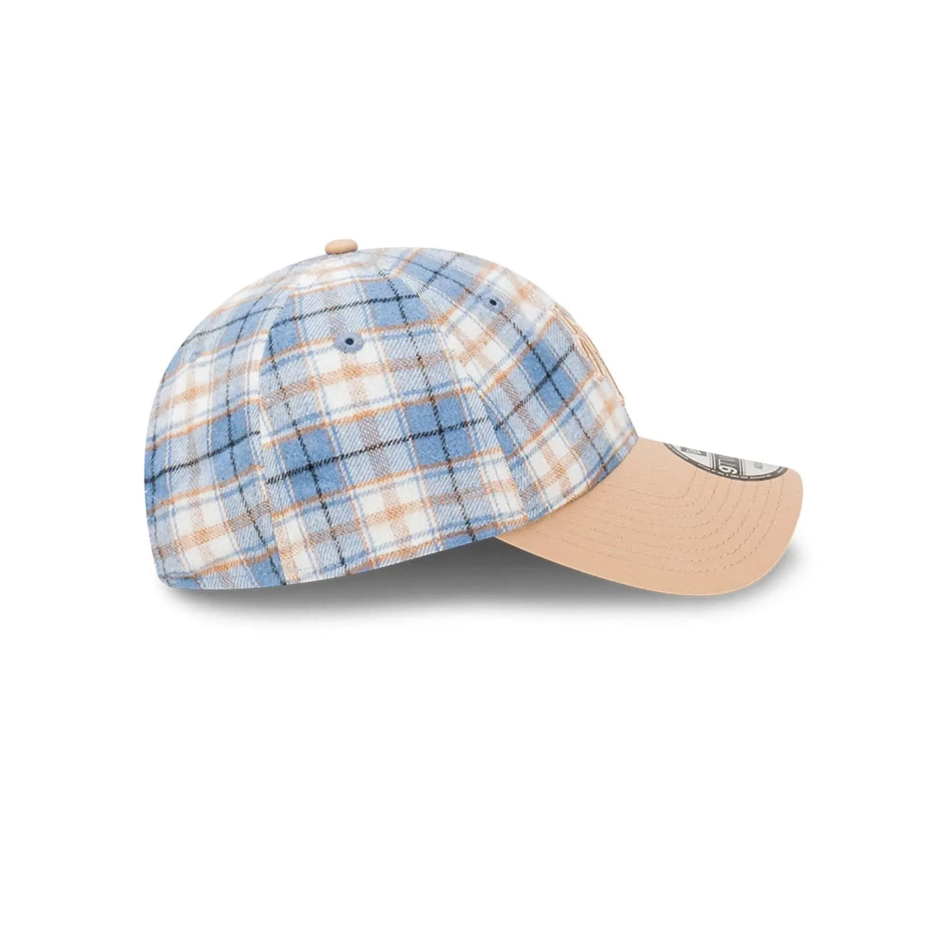 New York Mets Plaid 2Tone Blue 9TWENTY Adjustable Cap