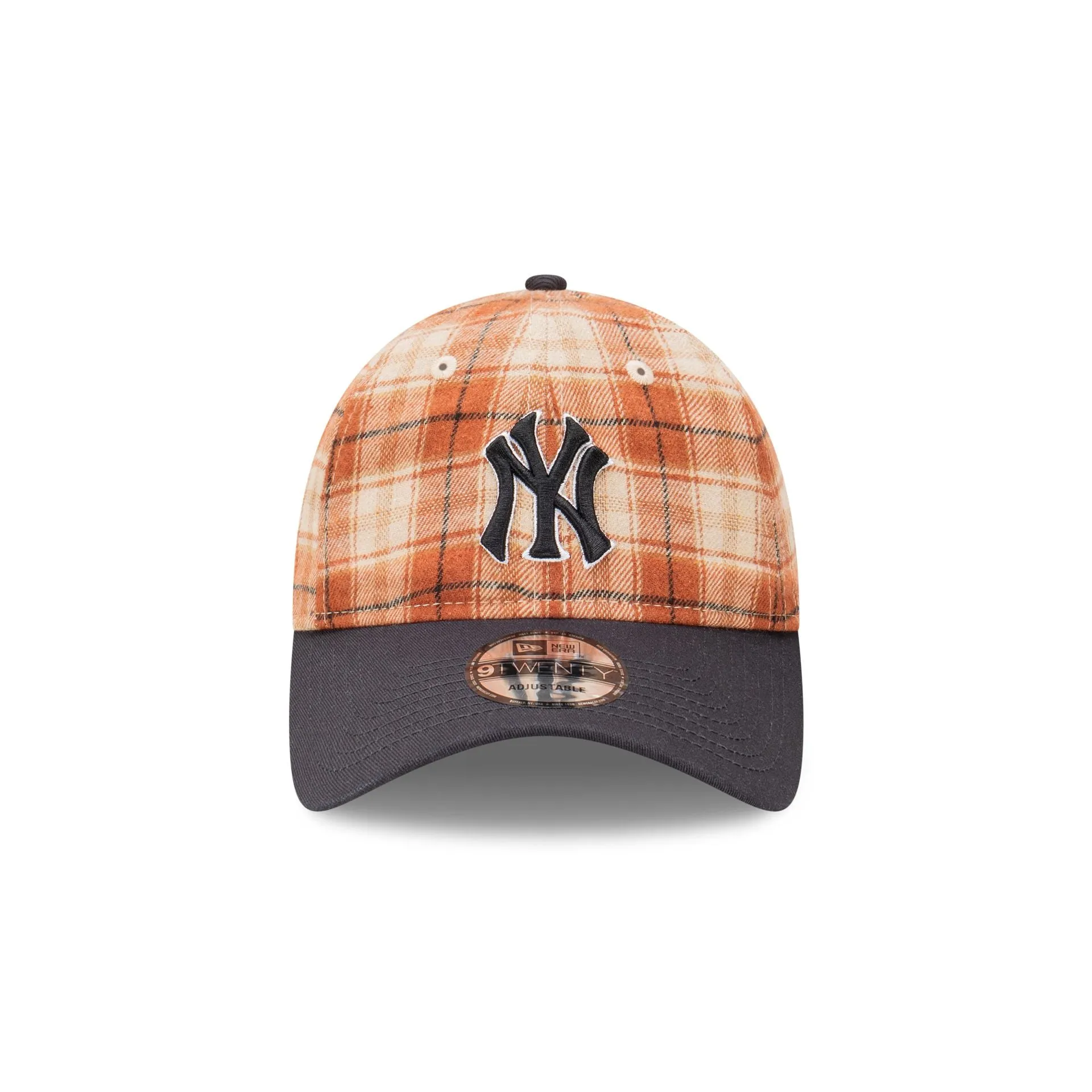 New York Yankees Plaid Two-Tone 9TWENTY Cloth Strap