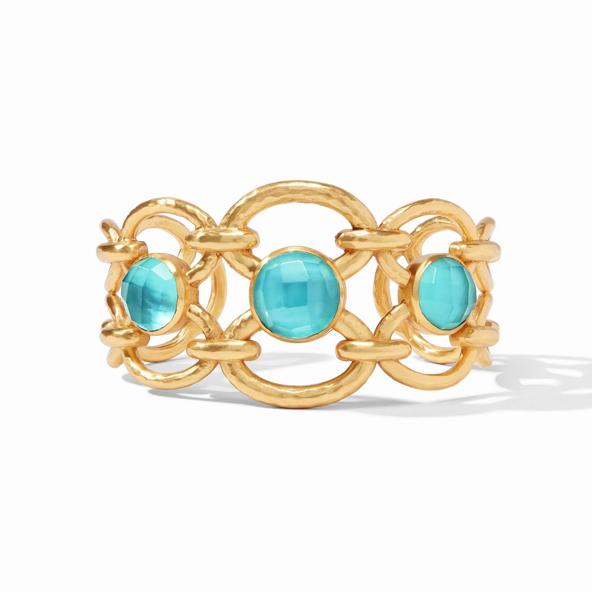 Palermo Cuff Iridescent Bahamian Blue