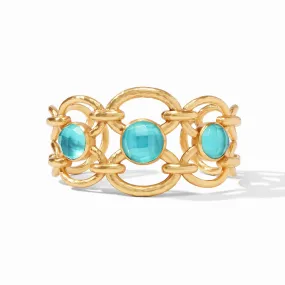 Palermo Cuff Iridescent Bahamian Blue