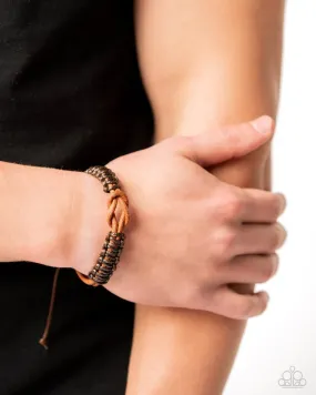 Paparazzi Bracelet ~ Nautical Myth - Brown