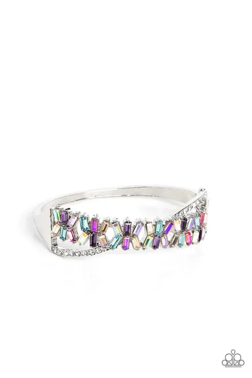 Paparazzi Timeless Trifecta Multi Hinge Cuff Bracelet - Life Of The Party May 2023 - P9ST-MTXX-024XX