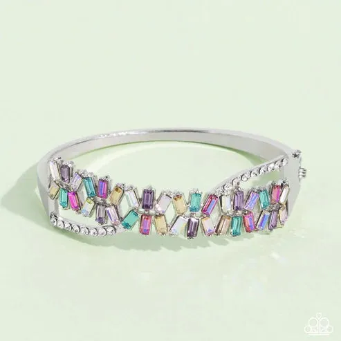 Paparazzi Timeless Trifecta Multi Hinge Cuff Bracelet - Life Of The Party May 2023 - P9ST-MTXX-024XX