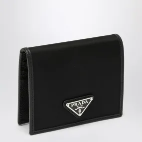 PRADA Compact Nylon and Leather Wallet