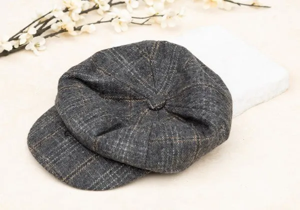 Pretty Girl Plaid Newsboy Caps