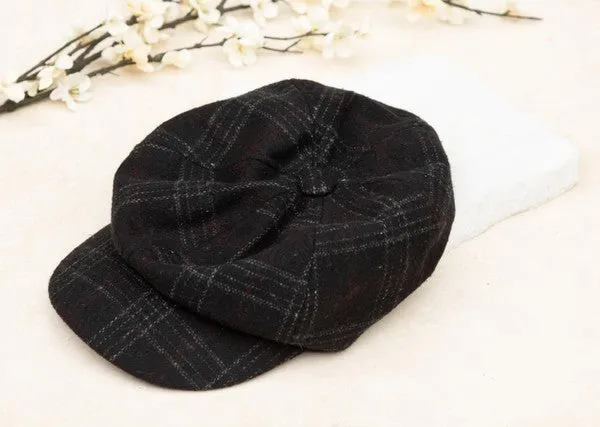 Pretty Girl Plaid Newsboy Caps