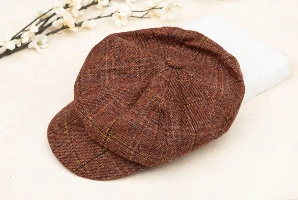 Pretty Girl Plaid Newsboy Caps
