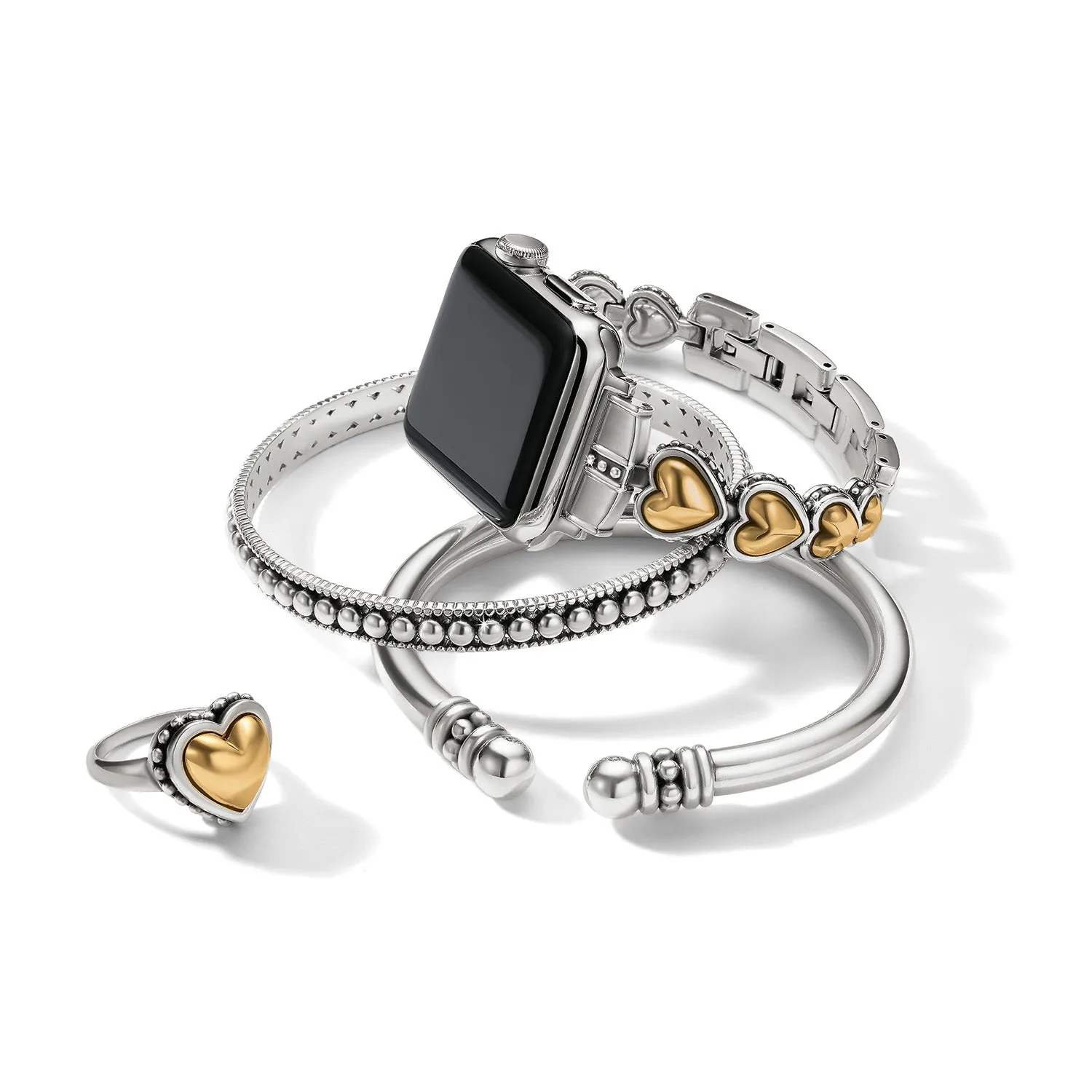Pretty Tough 2-Tone Heart Watch Band