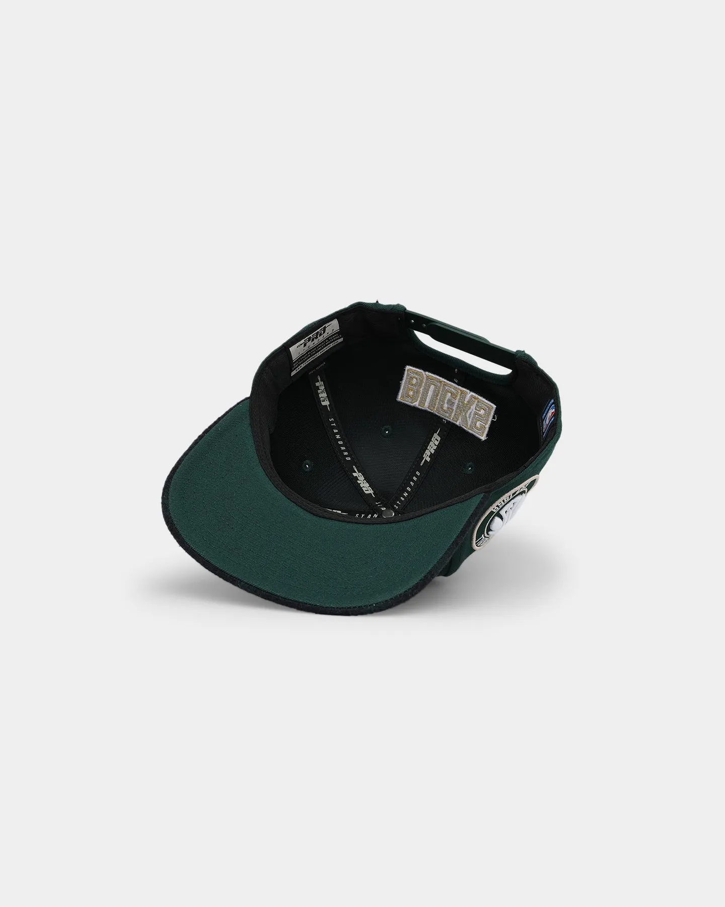 Pro Standard Milwaukee Bucks Pro Prep Plaid Brim Snapback Forest Green