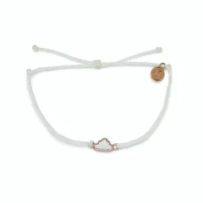Pura Vida Opal Cloud Rose Gold Bracelet in White