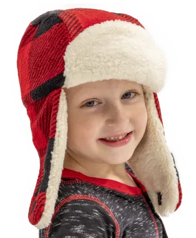 Red Plaid Bomber Cap