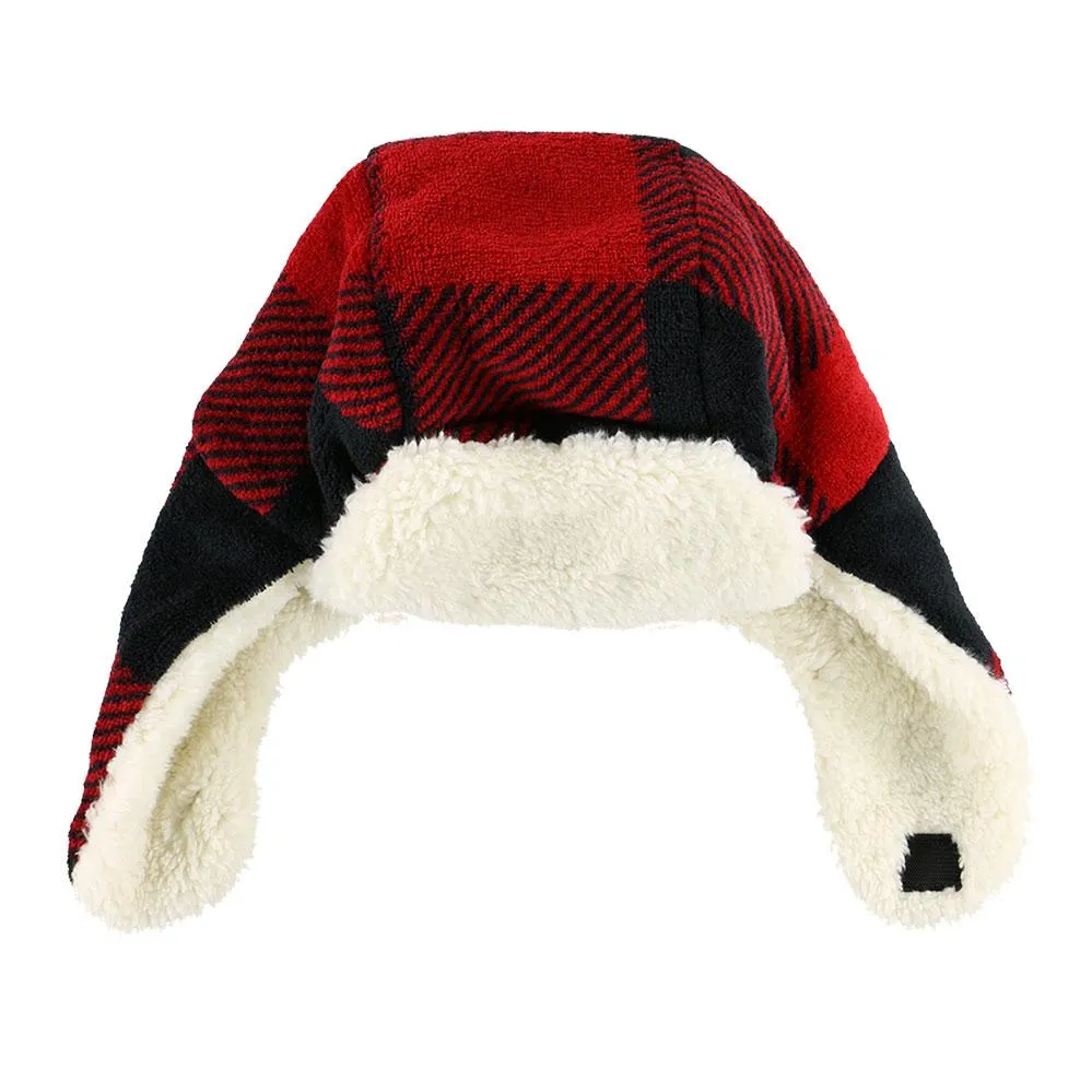 Red Plaid Bomber Cap