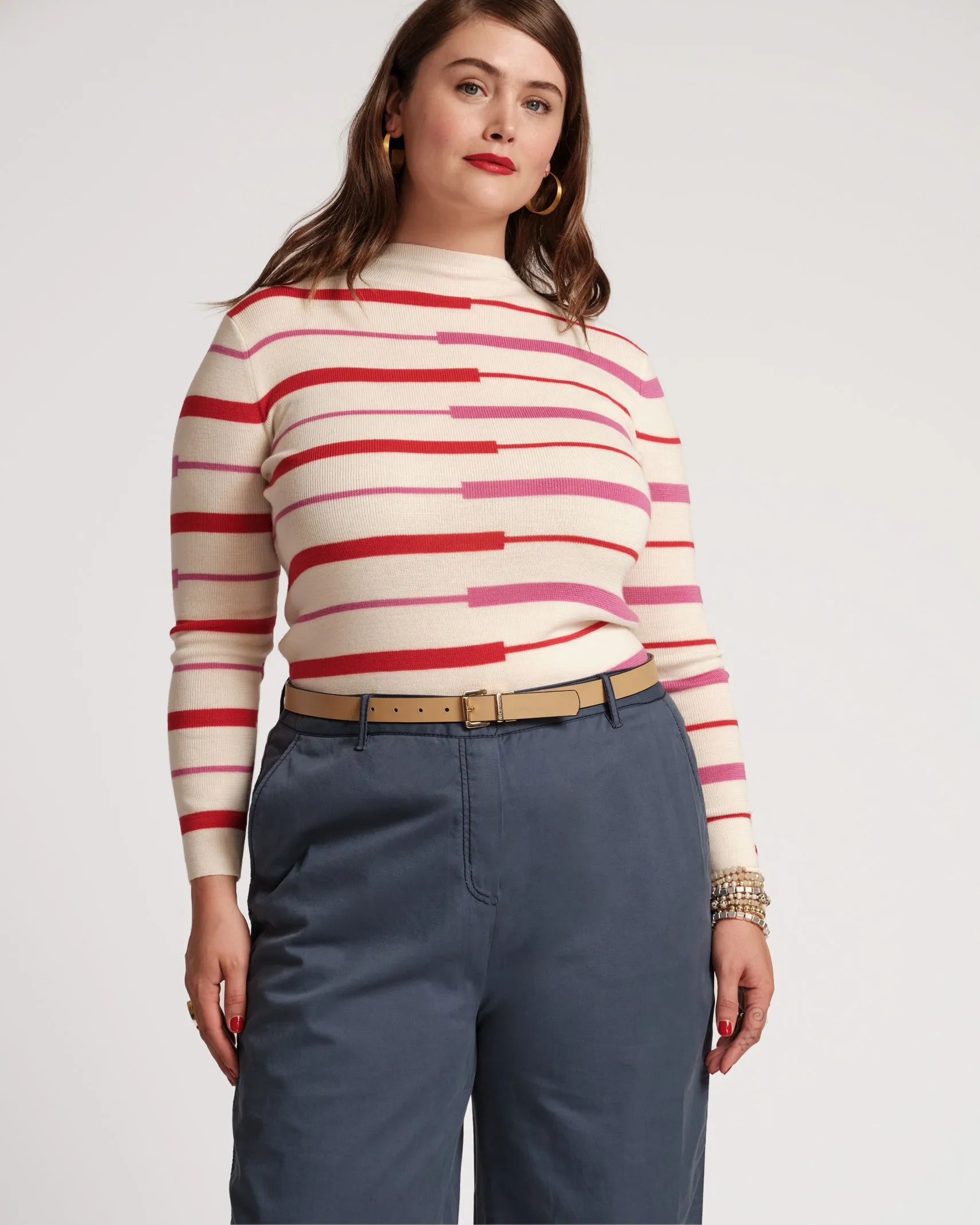 Reversible Square Buckle Nappa Leather Belt