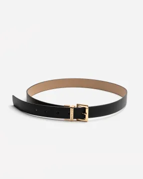 Reversible Square Buckle Nappa Leather Belt