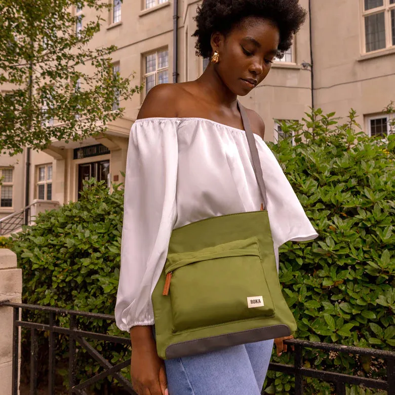 Roka Kennington B Medium Crossbody Bag Avocado