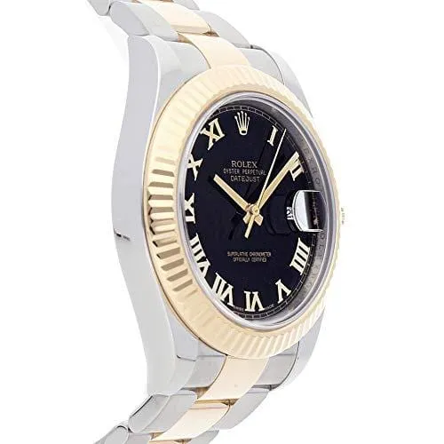 Rolex Datejust II Mechanical (Automatic) Black Dial Mens Watch 116333 (Certified Pre-Owned)
