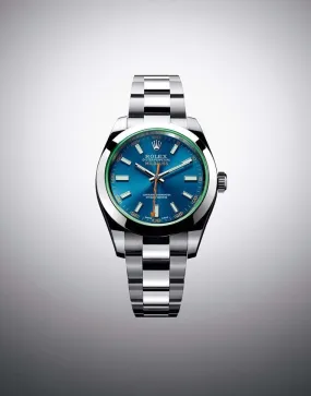Rolex Milgauss Unworn 2020 Z-Blue Dial Silver Automatic Watch With Stainless Steel Strap Watch For Men's RLX-116400GV_Best For Formal Look
