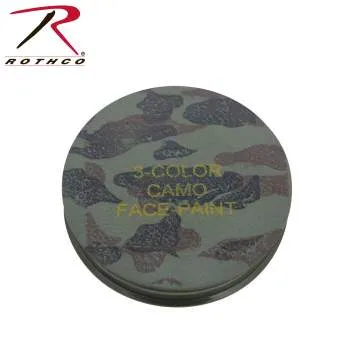 Round Camo Face Paint Compact - Woodland Camo