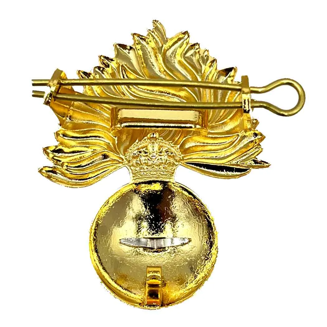 Royal Regiment of Fusiliers Beret Cap Badge with Kings Tudor Crown