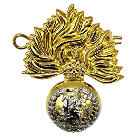 Royal Regiment of Fusiliers Beret Cap Badge with Kings Tudor Crown