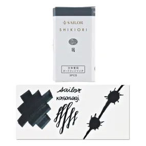 Sailor Shikiori Japanese Fairy Tales Ink Cartridges in Magpies (Kasasagi)
