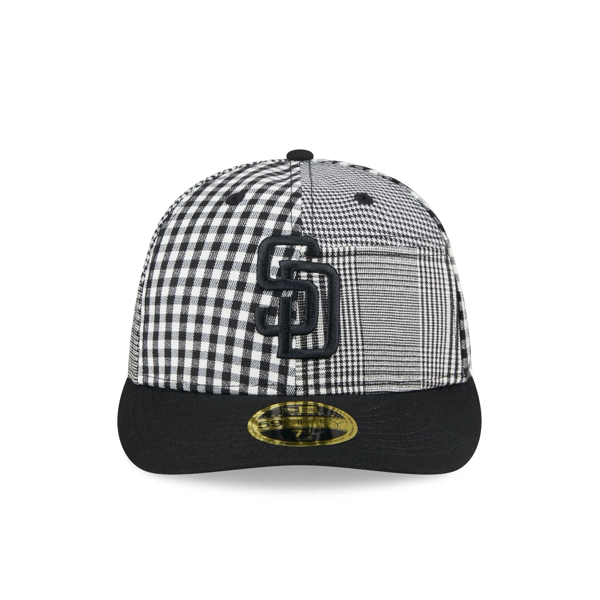San Diego Padres Patch Plaid Low Profile 59FIFTY Fitted Hat