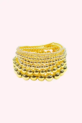 Savvy Bling: Gold Bead Bracelet