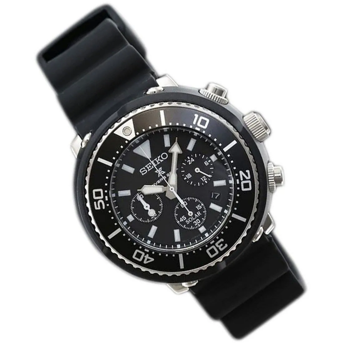 SBDL037 Seiko Prospex Solar 200M Rubber Strap Date Mens Dive Watch