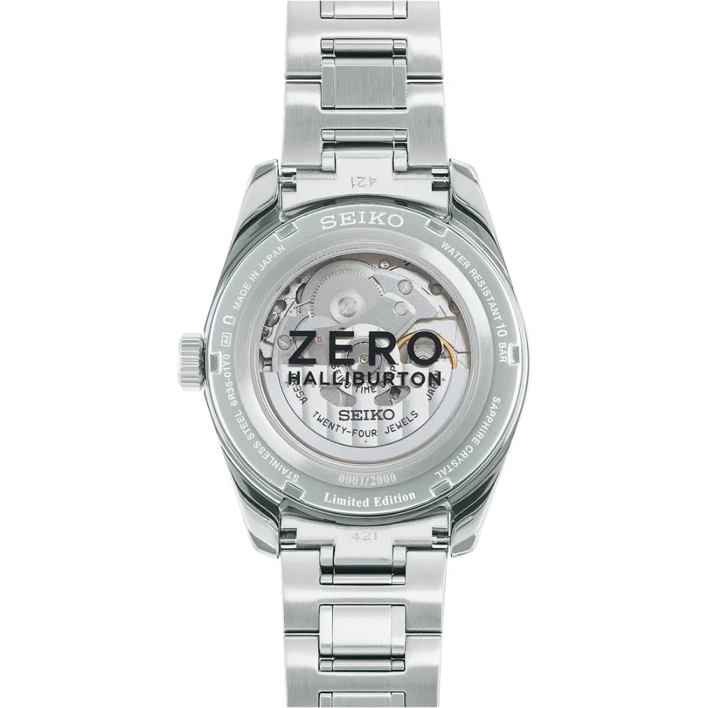 Seiko Presage Luxe Zero Halliburton Limited Edition White Dial Automatic SPB277