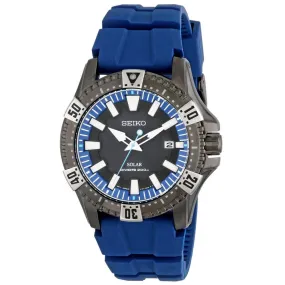 Seiko SNE283 Men's X Prospex Solar Black Dial Blue Polyurethane Strap Dive Watch