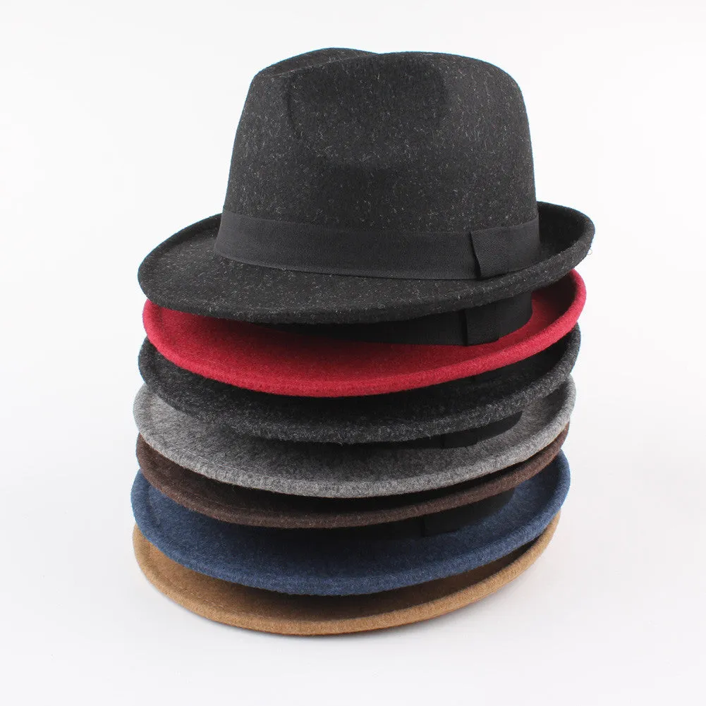 Sidiou Group Wide Brim Hat Jazz Cap Unisex Sun Hat Solid Beach Hat