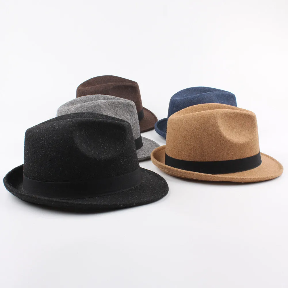Sidiou Group Wide Brim Hat Jazz Cap Unisex Sun Hat Solid Beach Hat