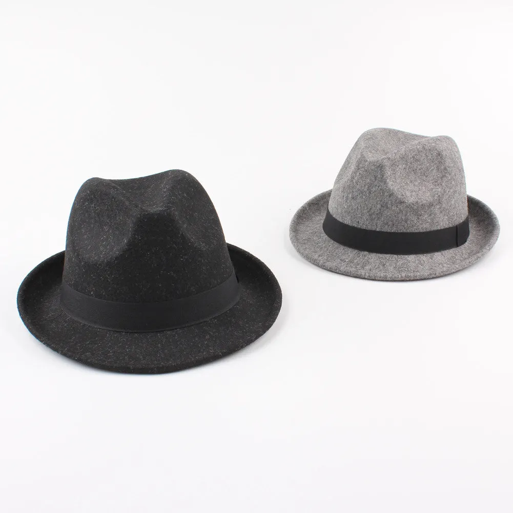 Sidiou Group Wide Brim Hat Jazz Cap Unisex Sun Hat Solid Beach Hat